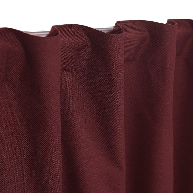 Blackout Curtain Pair 30x95 inch Solid Room Darkening Drapes with Rod Pocket