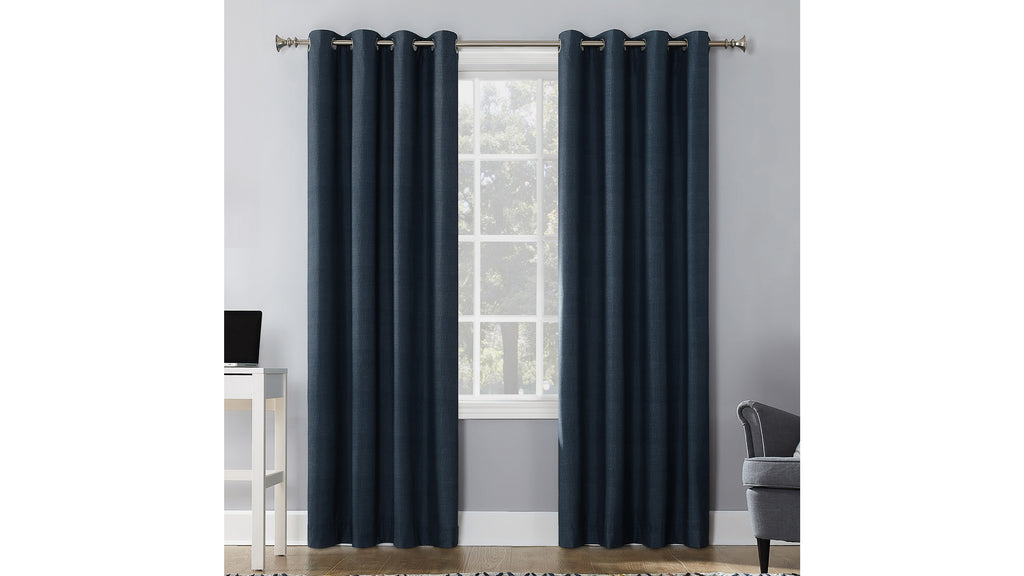 Blackout Thermal Insulated Grommet Curtain Panel - Noise & Light Blocking, Energy Efficient, Custom Sizes