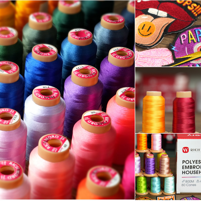 Embroidery Thread Kit - 60 Colors, 800M Polyester Spools for Sewing & Crafting