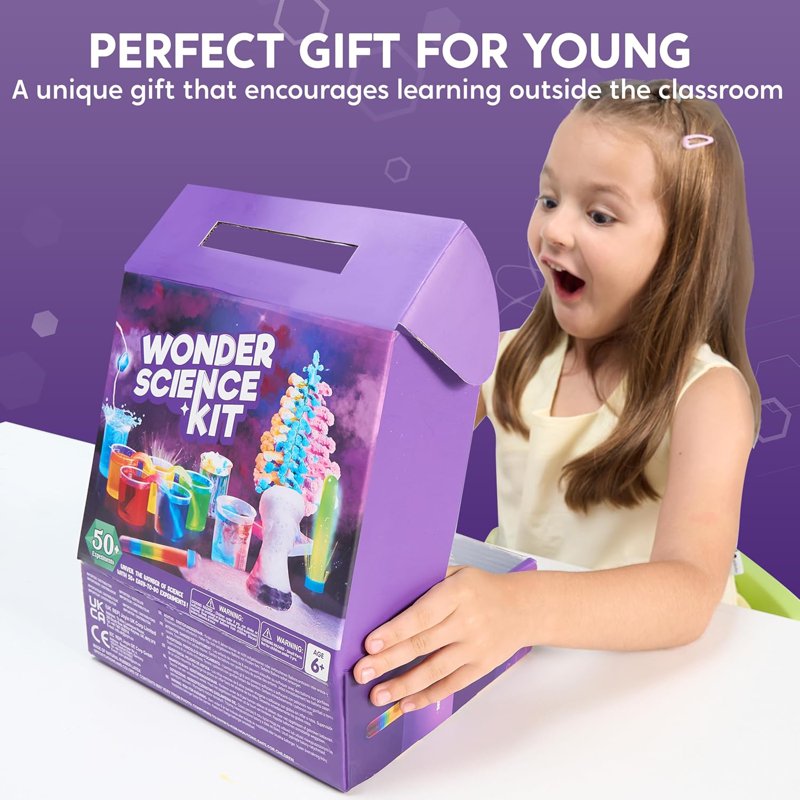 Kids STEM Science Kit with 50+ Chemistry Experiments - Educational Learning Toy for Ages 8-12