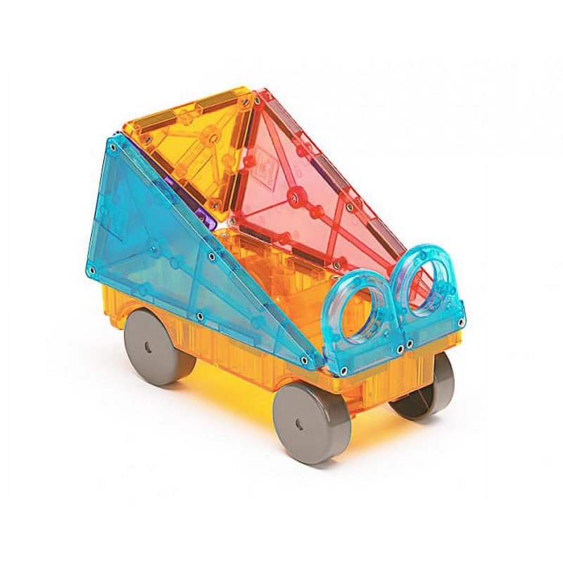 Magna-Tiles Clear Colors 48-Piece Magnetic Building Set for Kids