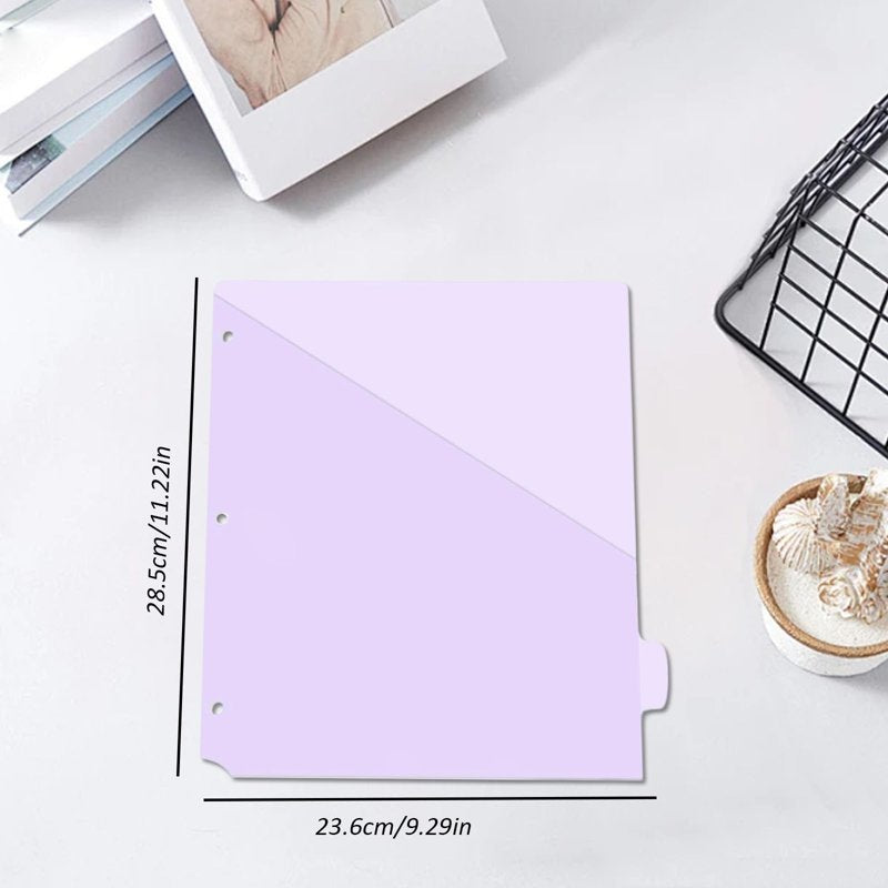 Multicolor Binder Dividers with Pockets and Tabs for 3 Ring Binders - Office & School Organization