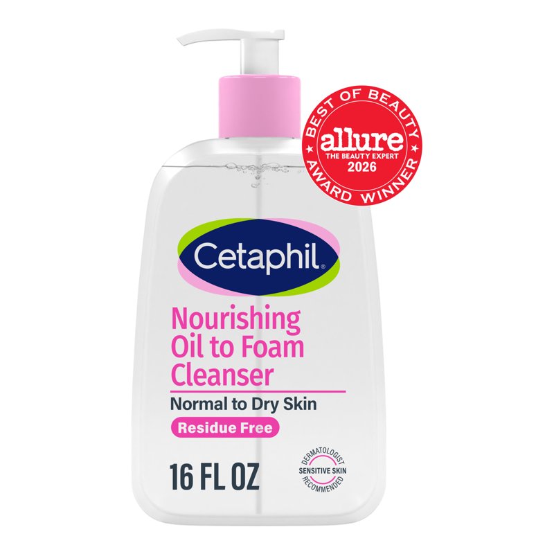 Gentle Oil-to-Foam Facial Cleanser for Sensitive Skin - 16 fl oz
