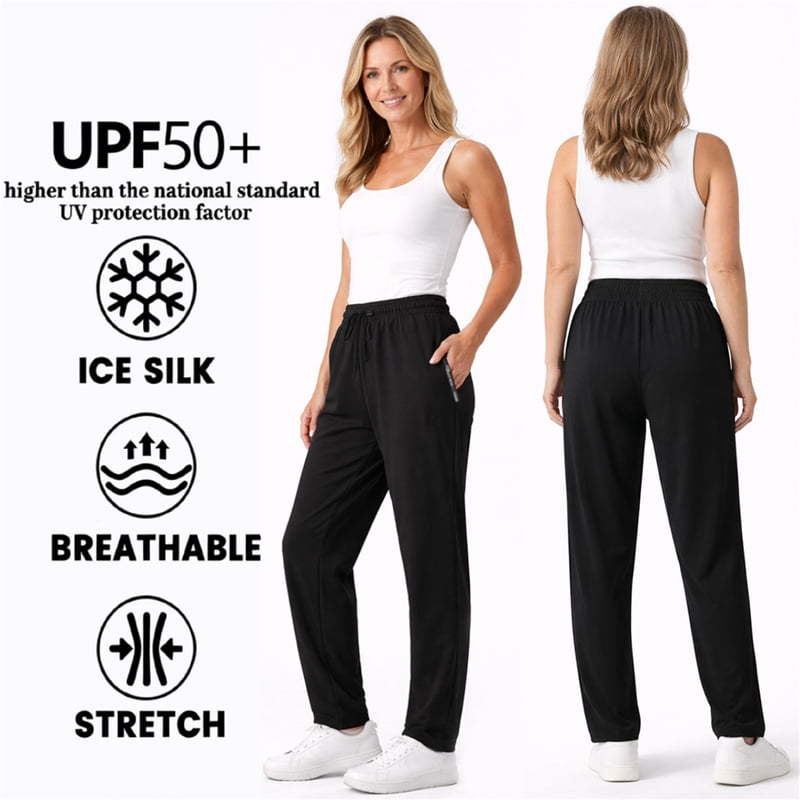 Women’s Stretch Active Pants with Moisture-Wicking Fabric Comfortable Summer Workout Pants