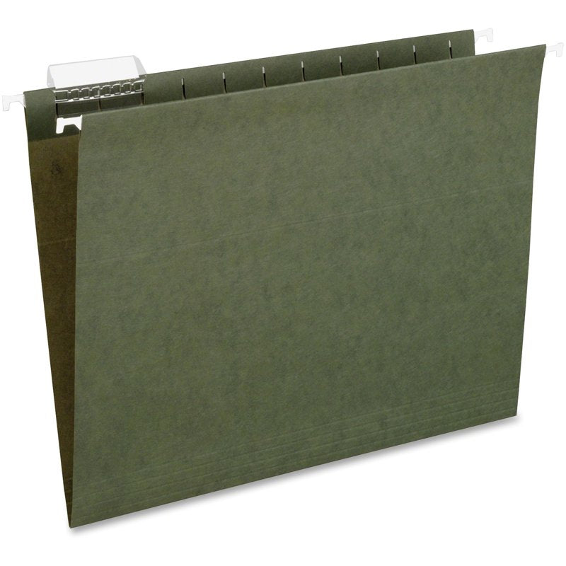 Recycled Hanging File Folders Letter Size Green 25 Pack - Office Organization