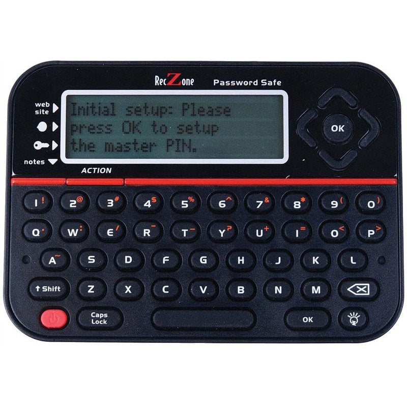 Portable Password Safe with LCD Screen and Keypad - Secure Storage for 400 Accounts