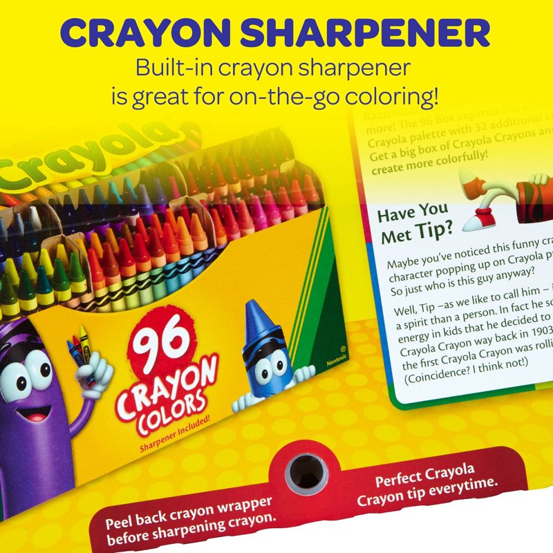 96 Count Crayola Crayon Set for Classroom & Creative Projects - Kids Ages 4+