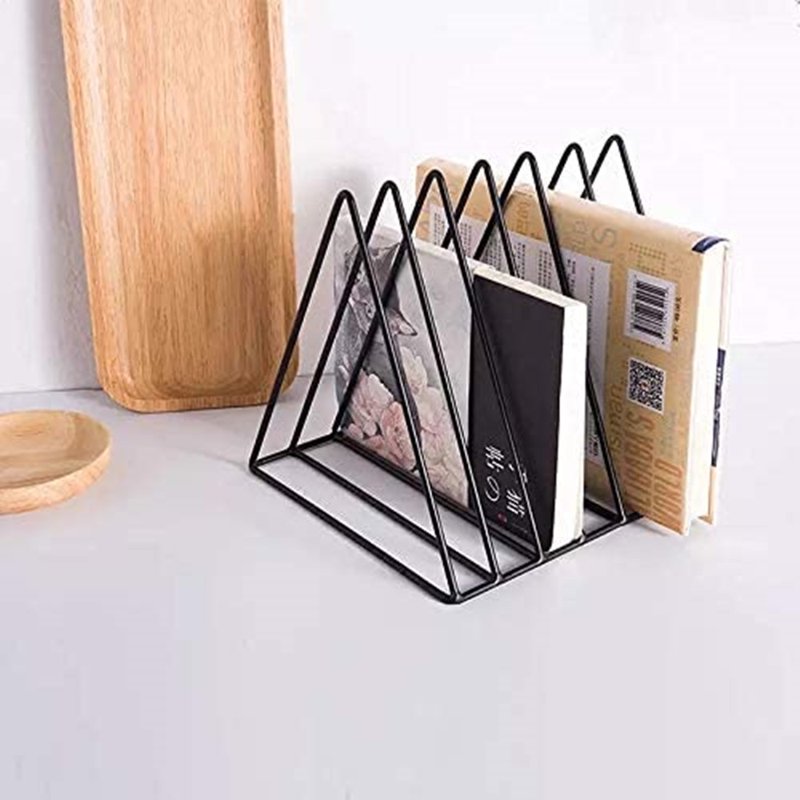 Modern Wire Desk Organizer with 9 Compartments - Black Office File Holder