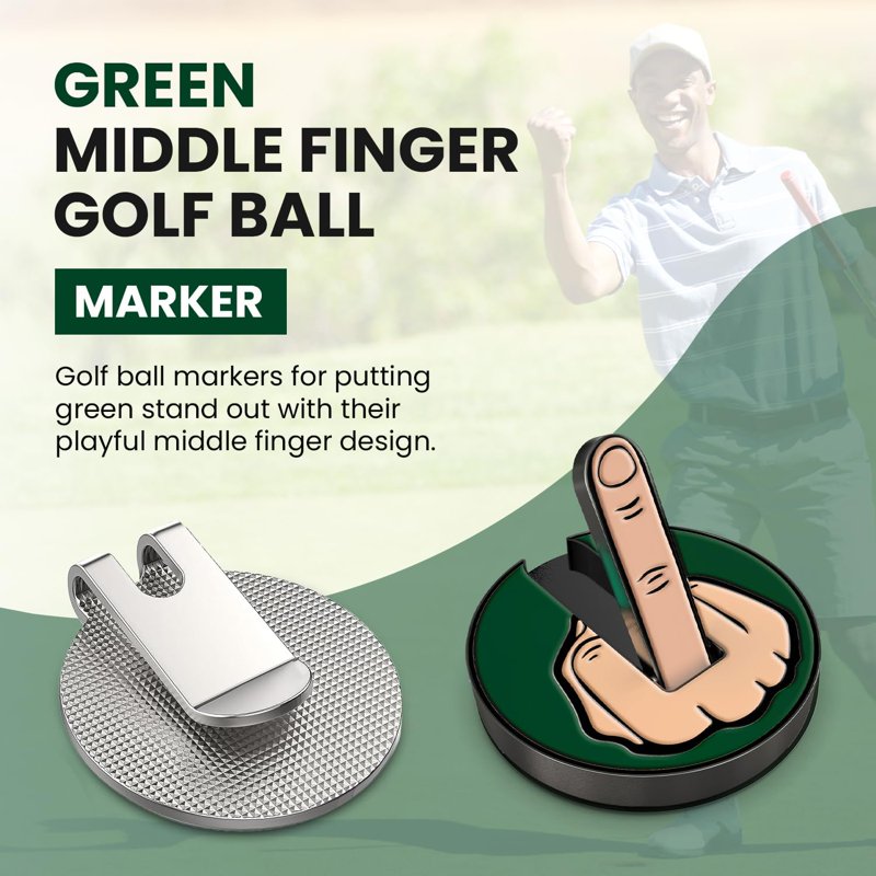 Golf Ball Marker Set with Magnetic Hat Clip - Color-Coded Alignment Tools for Men & Women
