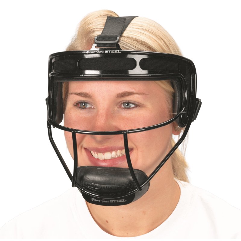 Steel Softball Safety Mask - Protects Face from Line Drives & Thrown Balls
