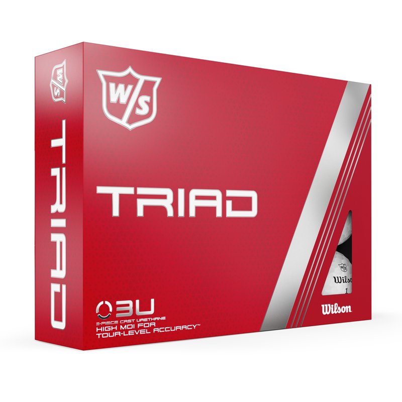 Wilson Triad Golf Balls 12 Pack – White, 2022 Variation: White, Single