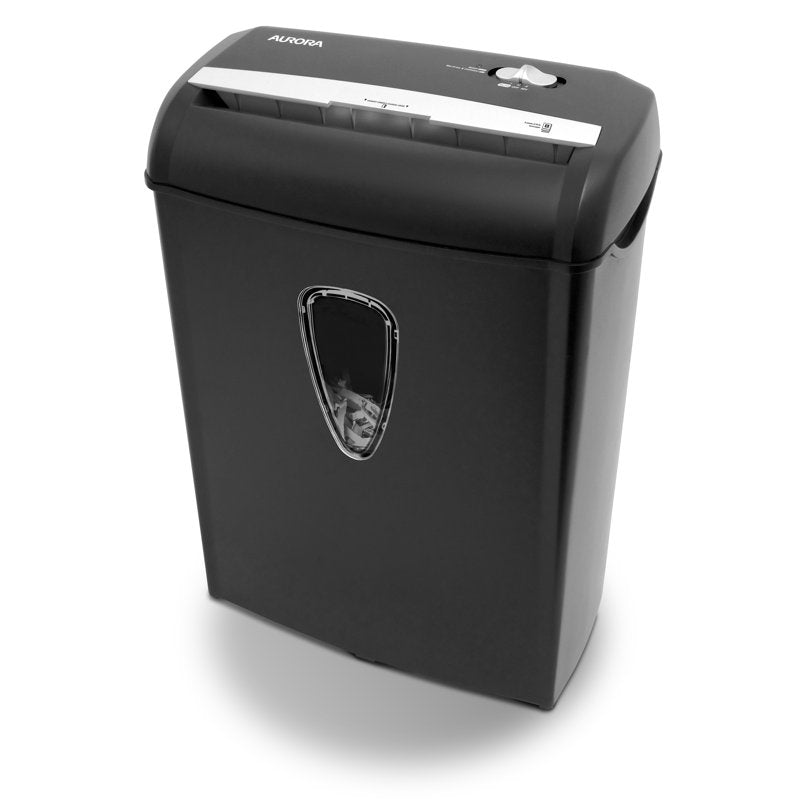 8-Sheet Cross-Cut Paper and Credit Card Shredder - Black