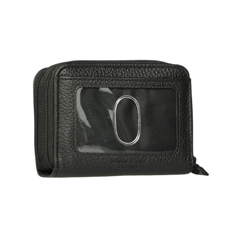 Leather Wallet for Women with Multiple Card & Utility Pockets - Black or Red