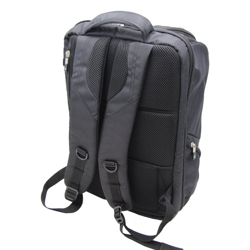 Travel Backpack with Laptop Sleeve and Trolley Pass-Through – Black 18 Inch