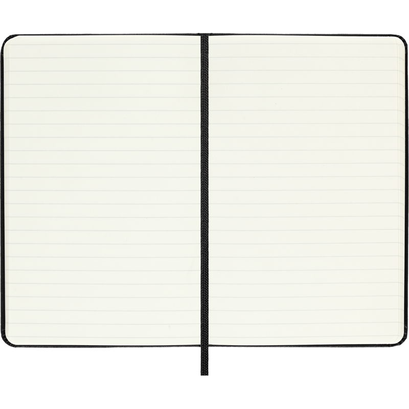 Pocket Notebook with Hard Cover - Ruled, 192 Pages, Black
