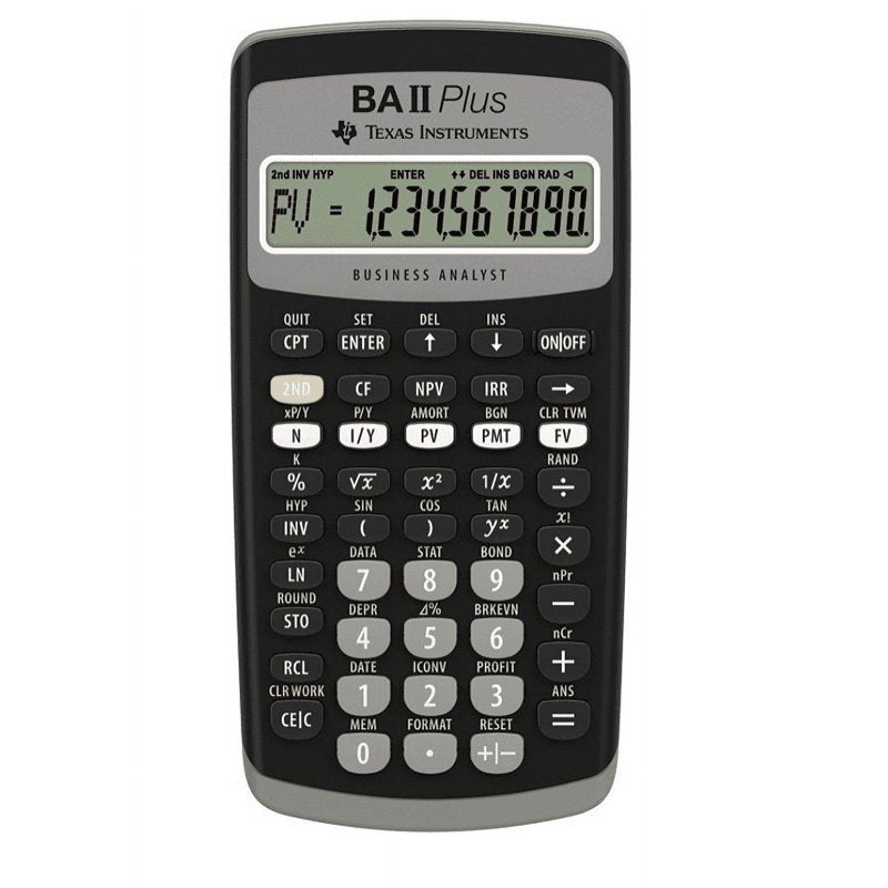 Financial Calculator BA II Plus Dark Gray for Business & Education