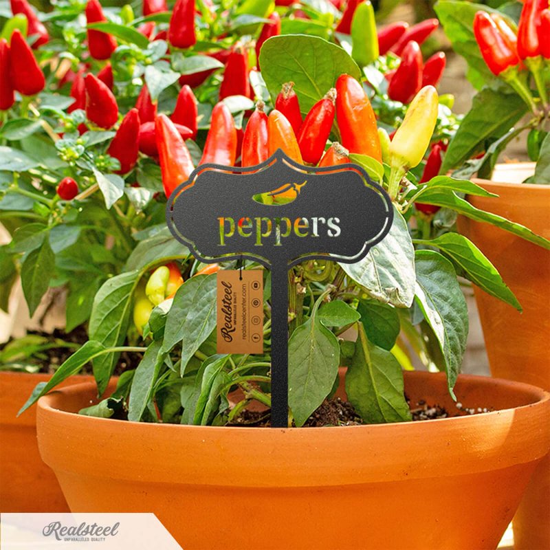 Metal Plant Markers for Vegetable & Herb Gardens, Set of 45 Outdoor Stakes