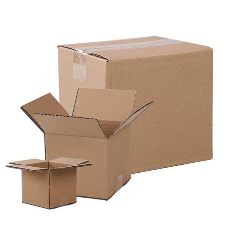 6x6x6 Inch Yellow Corrugated Shipping & Storage Boxes - Bulk Pack of 100