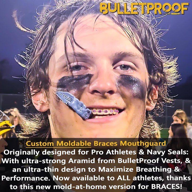 Ultra-Thin Sports Mouthguard for Braces - Breathable, Custom Fit, Impact Protection