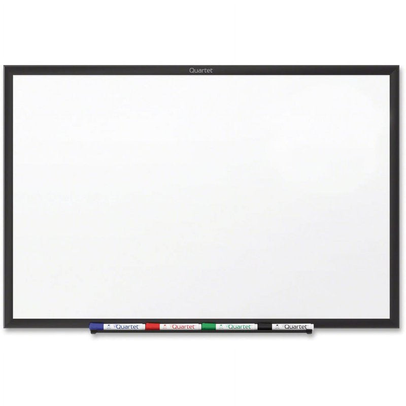 Quartet Total Erase Whiteboard 36 x 24 Dry-Erase Surface with Black Aluminum Frame