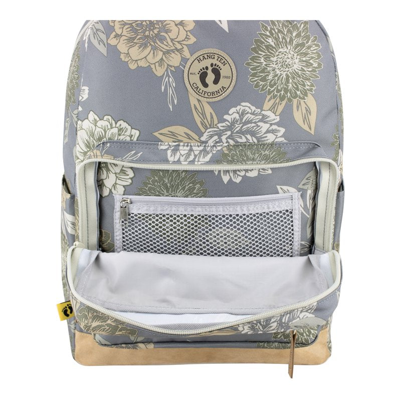 Hang Ten Breaker Backpack - Water-Resistant, Multi-Compartment School & Travel Bag