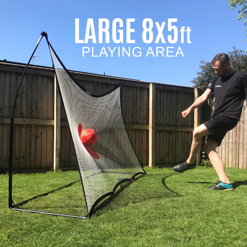 Quickplay Kickster 2-in-1 Adjustable Soccer Goal & Rebounder for Practice