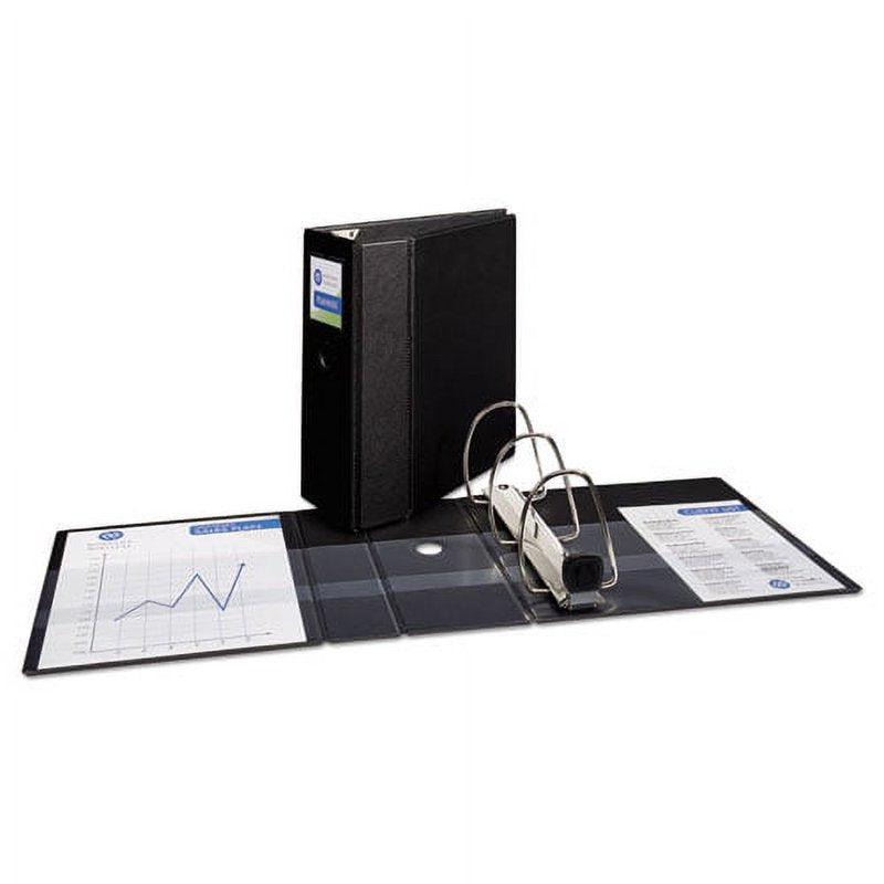 Heavy-Duty Non-View Ring Binder with Locking EZD Rings, Spine Label & Thumb Notch - Bundle of 2