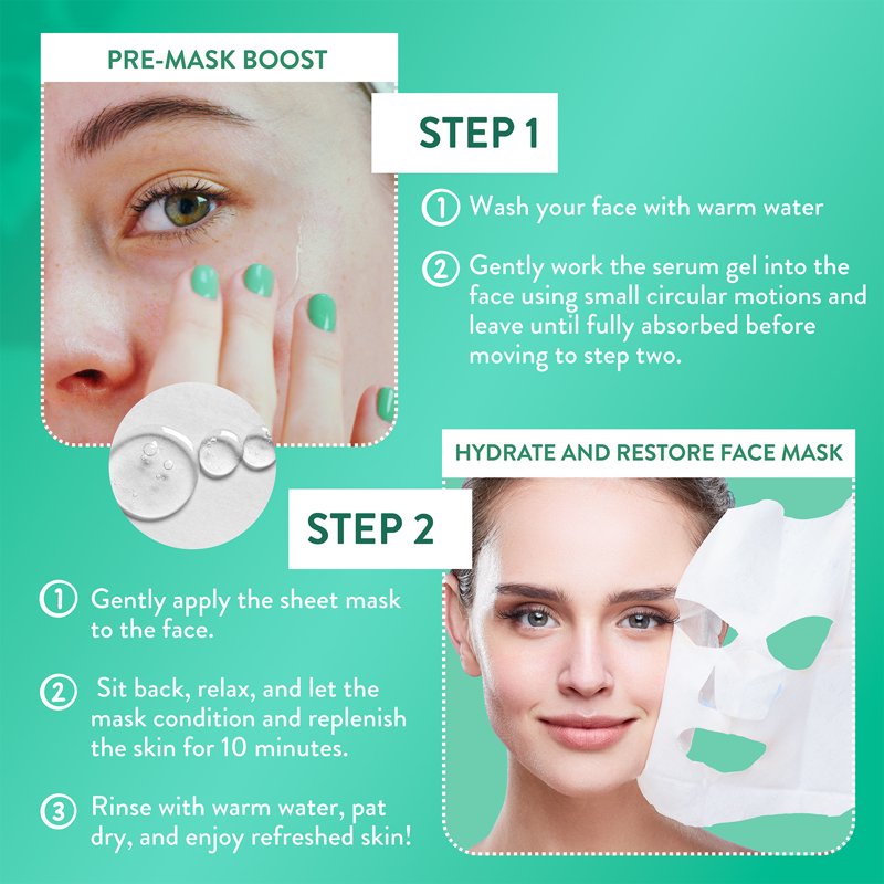 Vitamin E Calm and Restore 2-in-1 Skin Mask for Replenishing and Soothing