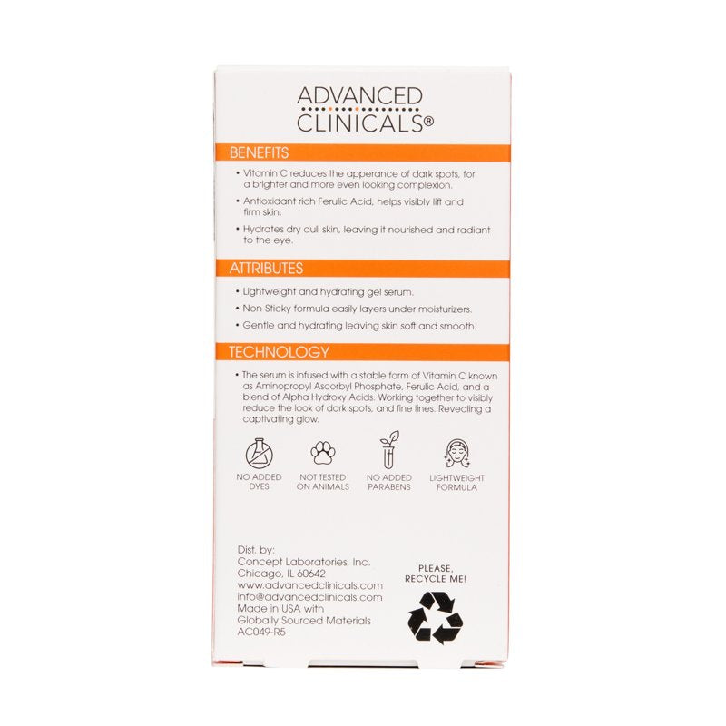 Vitamin C Face Serum - Anti-Aging Hydrating Serum for Brightening and Firming