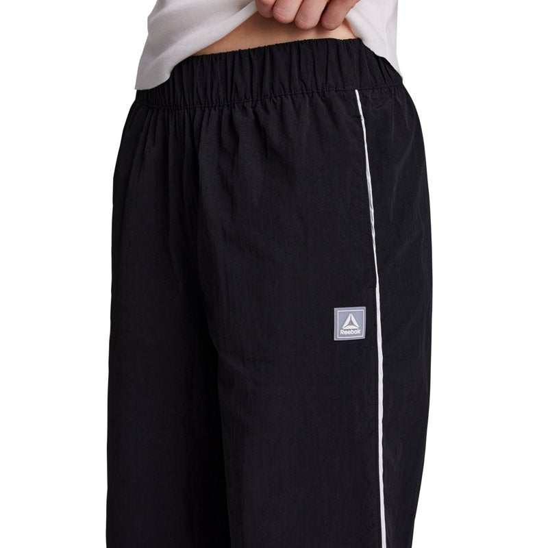 Activewear Wide Leg Woven Pants for Women - Relaxed Fit Nylon Trousers