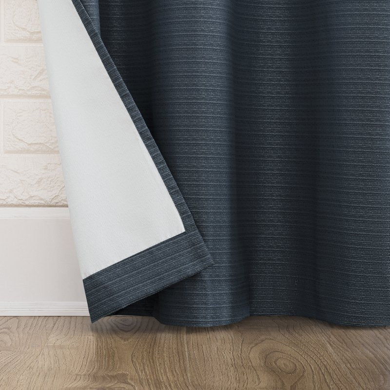 Thermal Insulated Grommet Curtain Panel Pair - Room Darkening, Energy Efficient, Noise Reducing