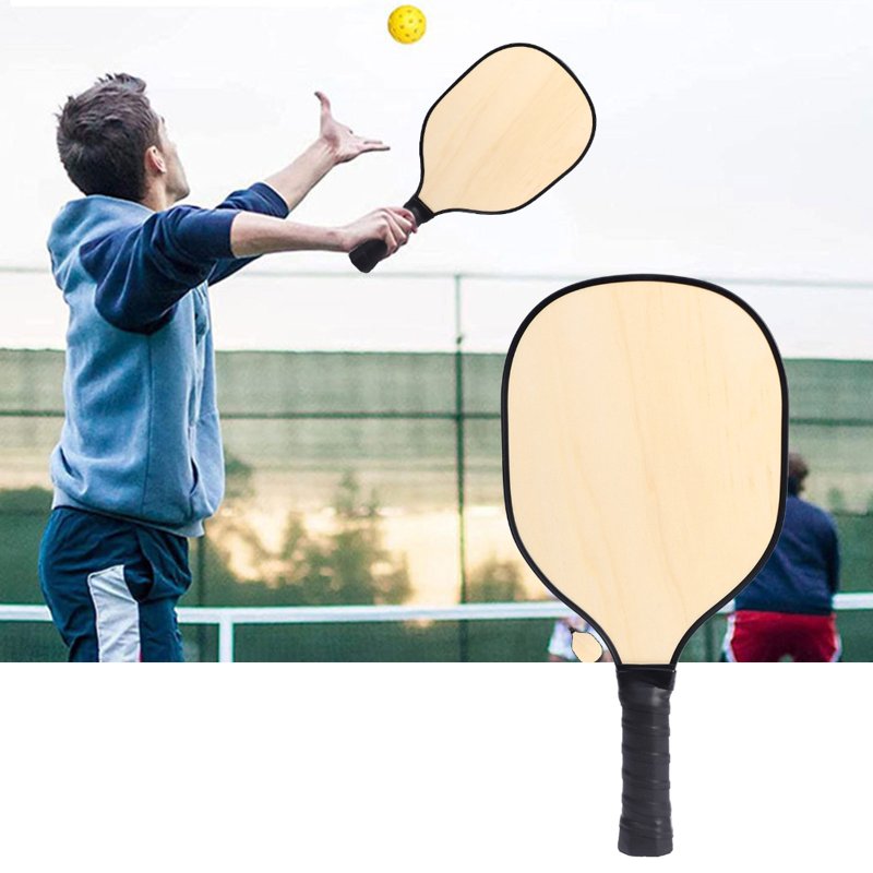 Wood Pickleball Paddle with Cushioned Grip – Lightweight Ergonomic Racket