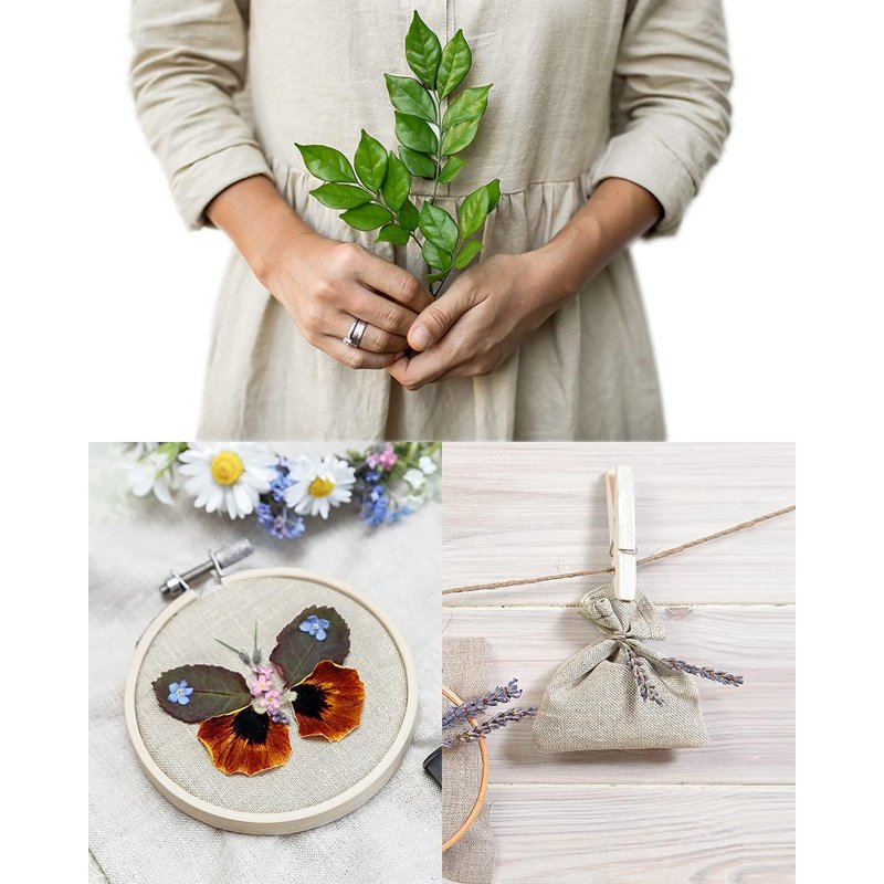 100% Linen Fabric Cloth - Solid Color Natural Textile for Sewing & Crafts