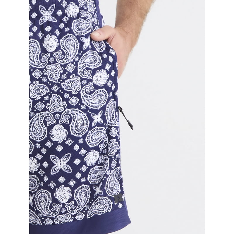 Men's Printed Basketball Shorts - 8-Inch Inseam Active Fit Sportswear