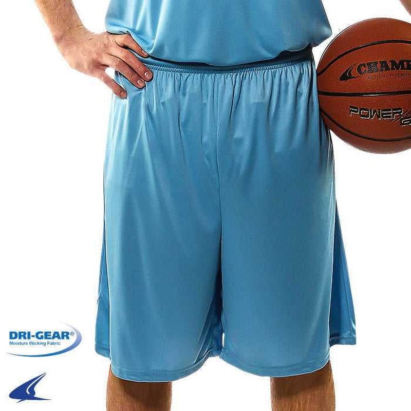 Clutch Basketball Shorts Adult 3XL Light Blue Athletic Performance Wear