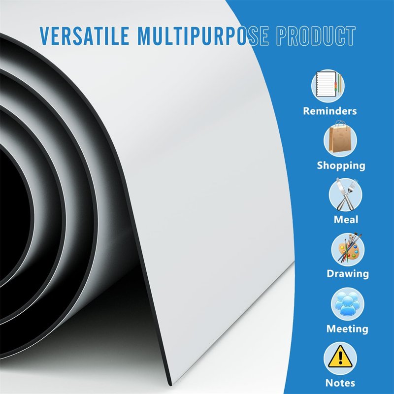 Magnetic Dry Erase Whiteboard Sheet for Refrigerator Kitchen Organizer