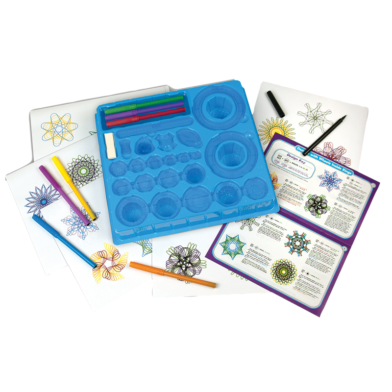 Kids Spirograph Art & Craft Kit with Markers - Spiral Drawing Set for Ages 8+