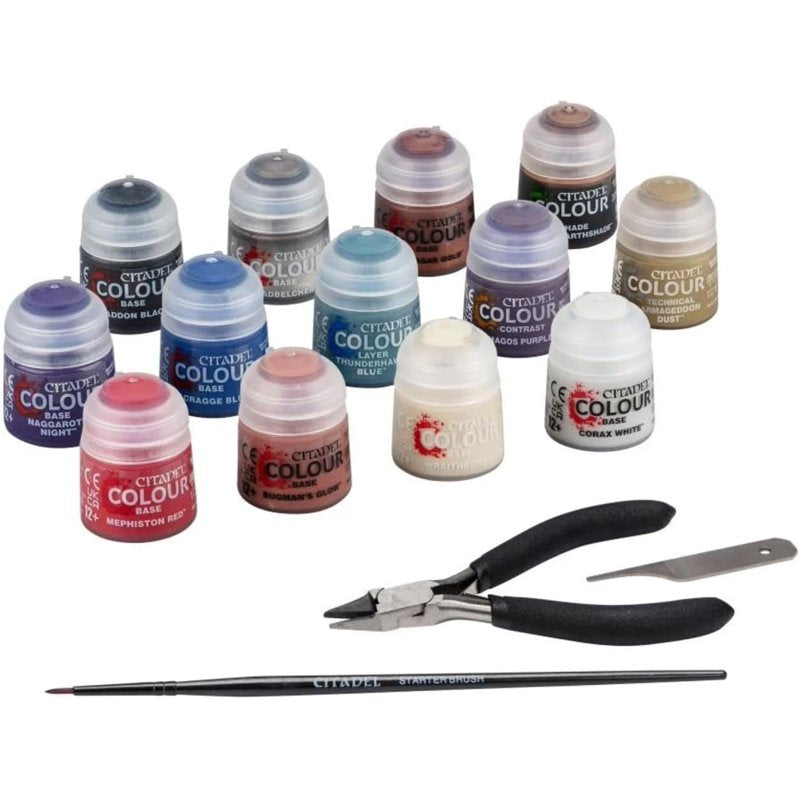 Warhammer 40K Paints and Tools Set for Miniatures Painting