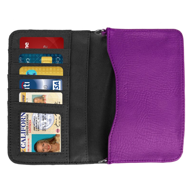 Women's Wallet Clutch with Phone Fit - Travel, Daily & Business Use