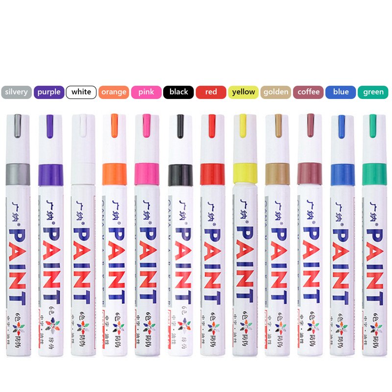 Paint Marker Pens 15ml Oil-Based Industrial Paint for Metal Glass Wood Plastic
