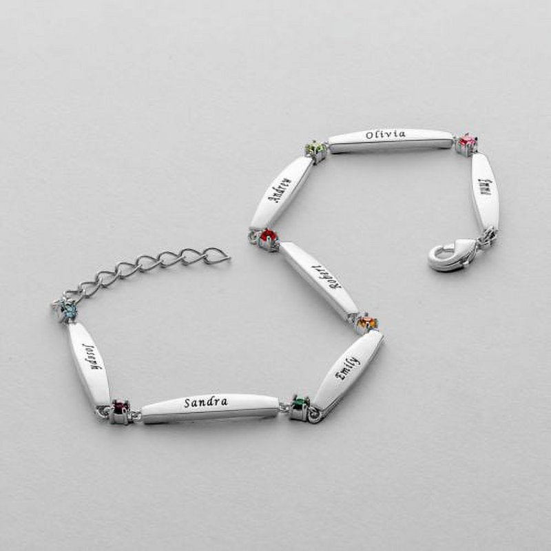 Personalized Women's Nameplate Necklace - Rose Gold or Rhodium Plated
