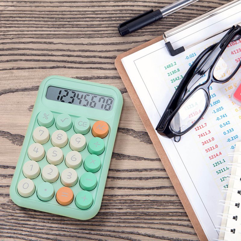 Mini Digital Calculators with Large LCD & Big Buttons - 4 Function Basic Office & School Use