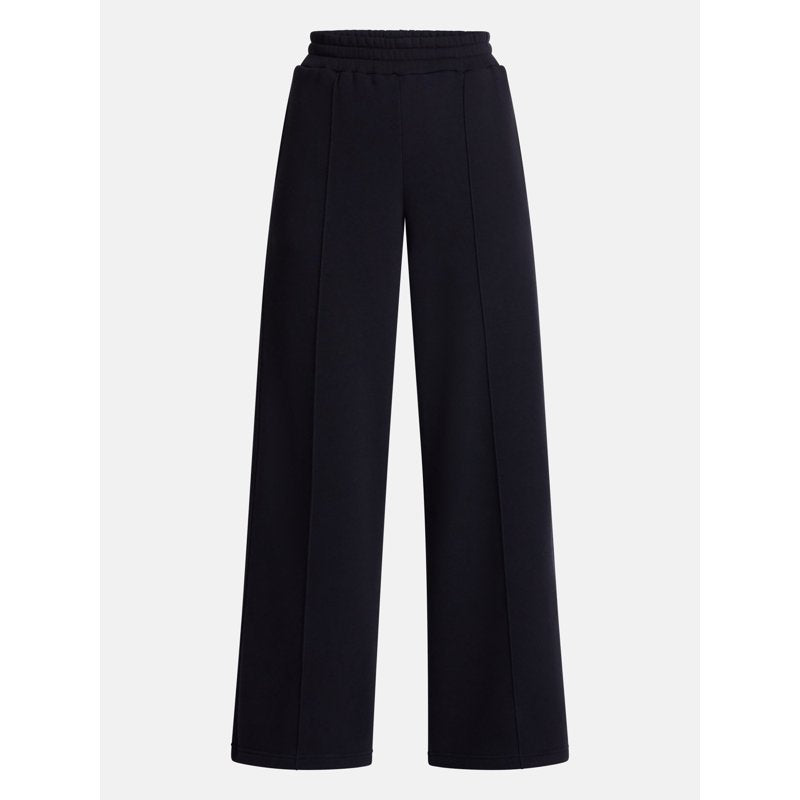 Women's Wide Leg Fleece Pants with Pintuck Details - Relaxed Fit, 30 Inch Inseam