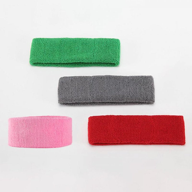 Sports Headband Moisture Wicking Cotton Sweatbands for Running & Yoga
