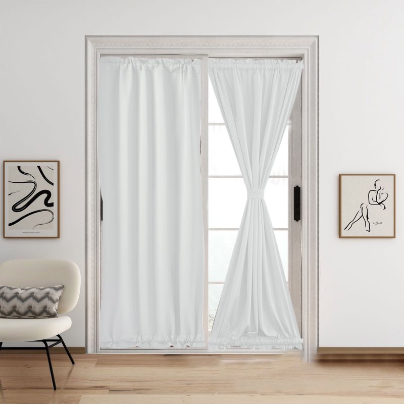 Blackout Curtains for Living Room & Bedroom, Thermal Insulated Window Drapes