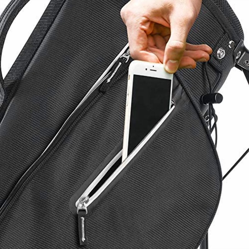 Izzo Ultra-Lite Stand Golf Bag - Black, 3.2 lb