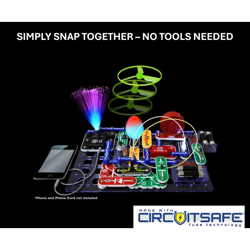 Electronic Science Kit for Kids - 175 Projects STEM Educational Toys with Light Show