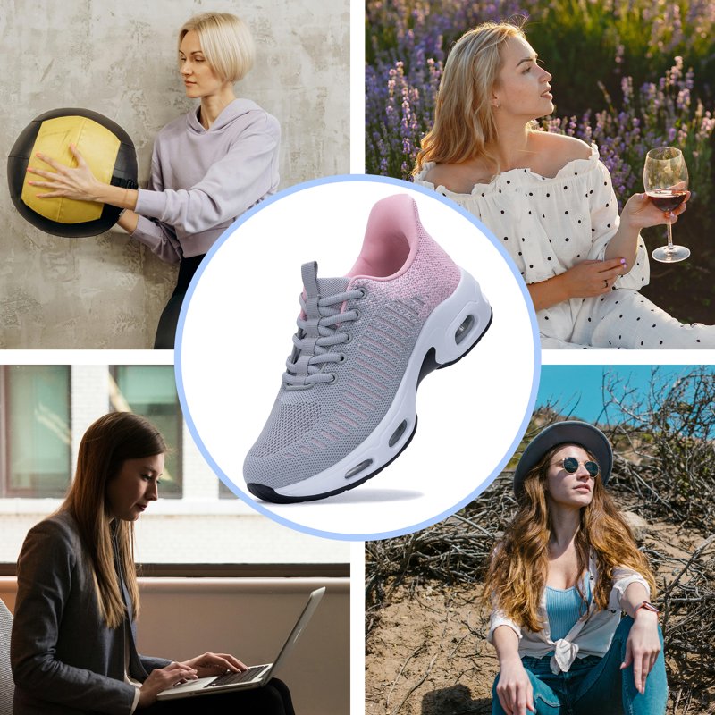 Women's Slip-On Athletic Sneakers - Comfortable Easy Wear Tennis Shoes