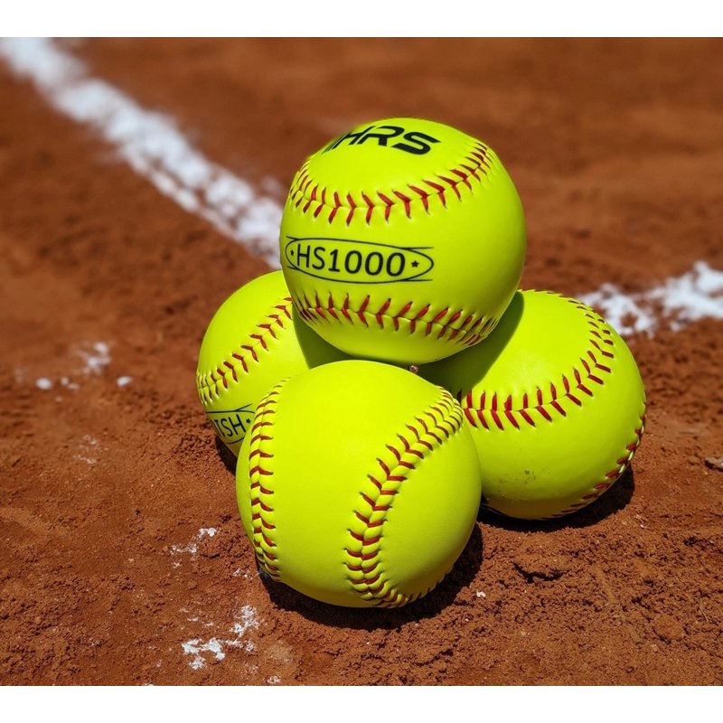 12-Inch Practice Softballs - Official Size & Weight for Baseball and Softball Training - 12 Pack