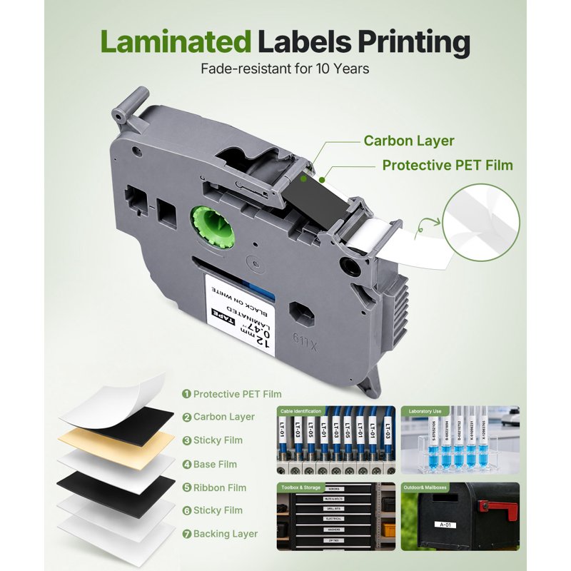 Bluetooth Label Maker with Tape - Thermal Printer for Home & Office Organization